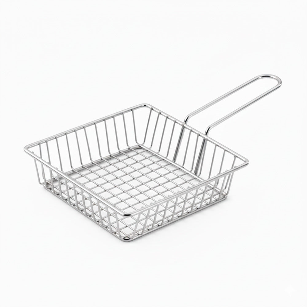 CANASTO METALICO CUADRADO PLATEADO LH-4629