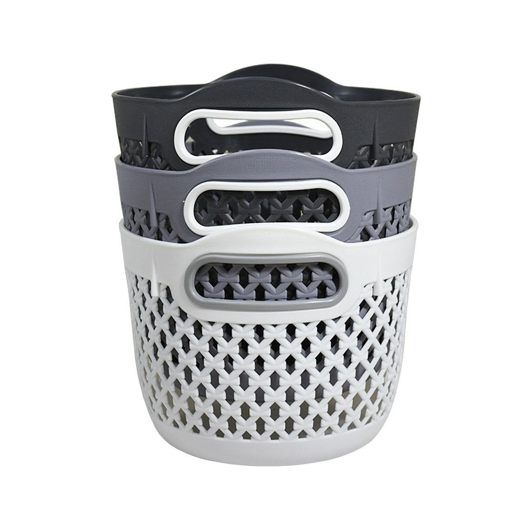 CESTO ORGANIZADOR REDONDO PLASTICO 18X13CM LH-4923