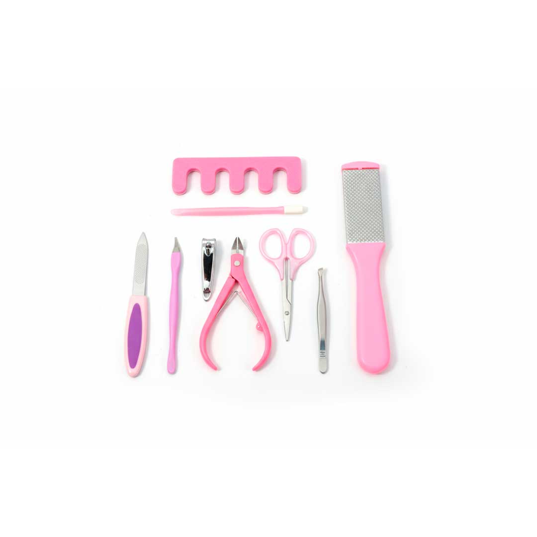SET DE PEDICURE 9 PIEZAS EN BLISTER LH-4892