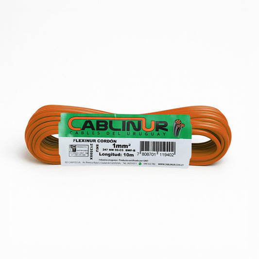 CABLE 1X1MM 10 METROS MARRON CABLINUR FLCO1M10