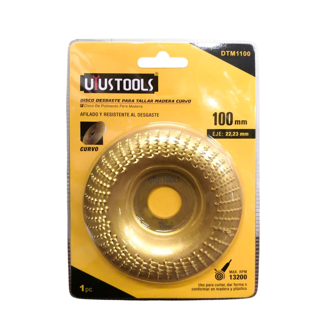 DISCO PARA TALLAR MADERA CURVO UYUSTOOLS DTM1100