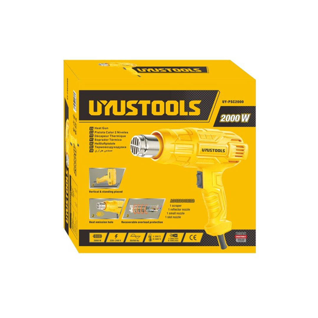 PISTOLA CALOR 2000W UYUSTOOLS UY-PSC2000