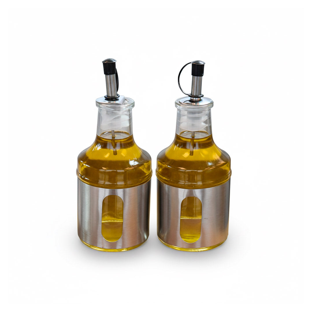 CONDIMENTERO DISPENSADOR 5PZ PLATEADO TW-110046