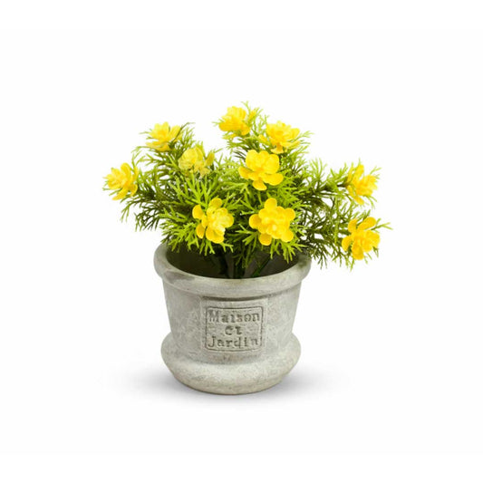 ADORNO CON FLOR AMARILLA FY3161A