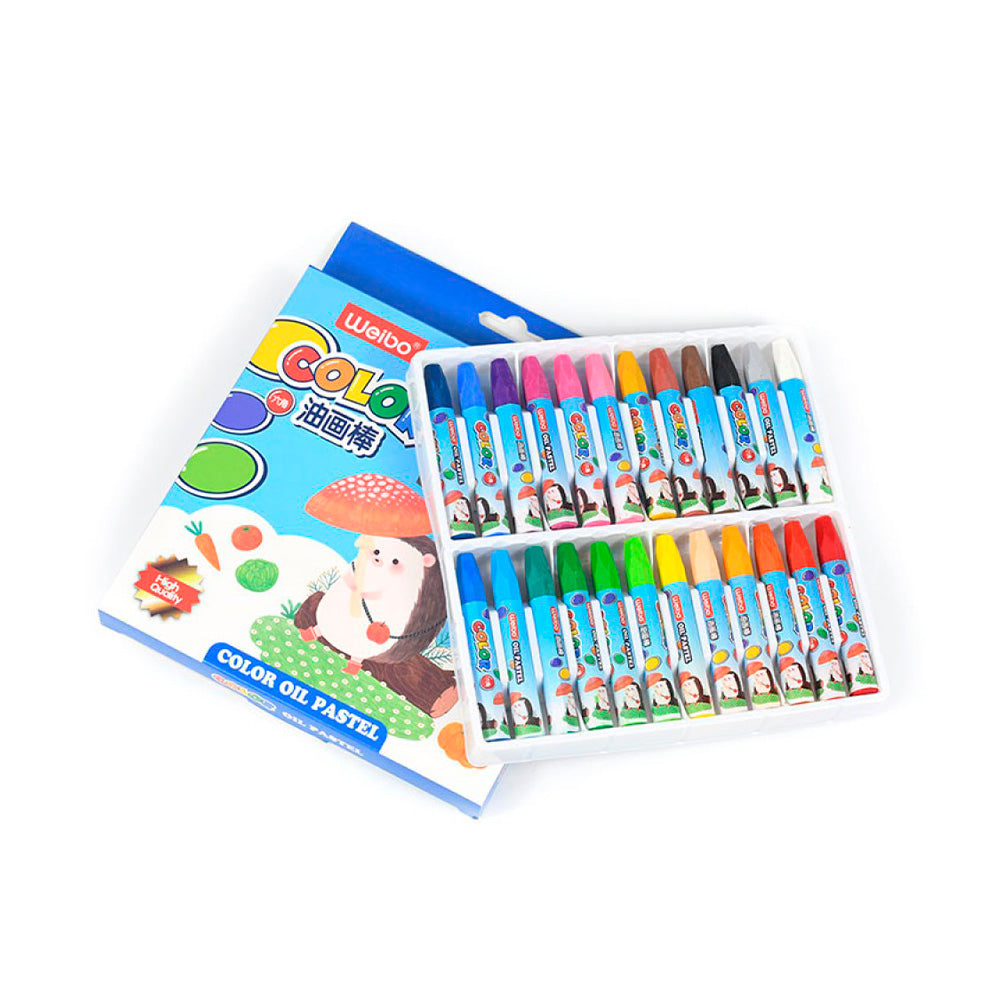 PASTELES AL OLEO COLORES WEIBO X24UNID YL-70685