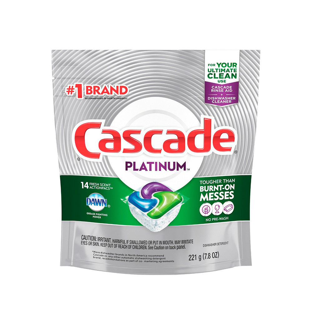 DETERGENTE PARA LAVAVAJILLA CASCADE PLATINUM X14