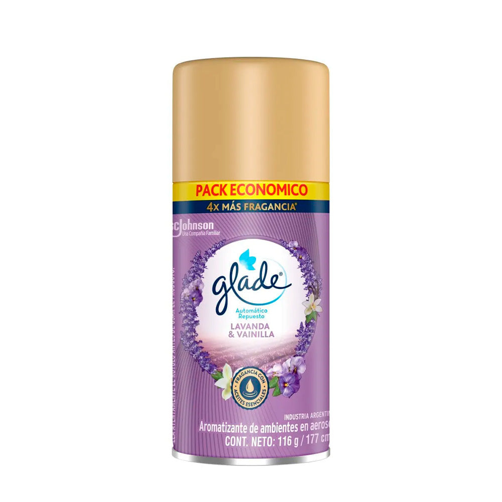 AROMATIZANTE GLADE LAVANDA Y VAINILLA PPA 170CC
