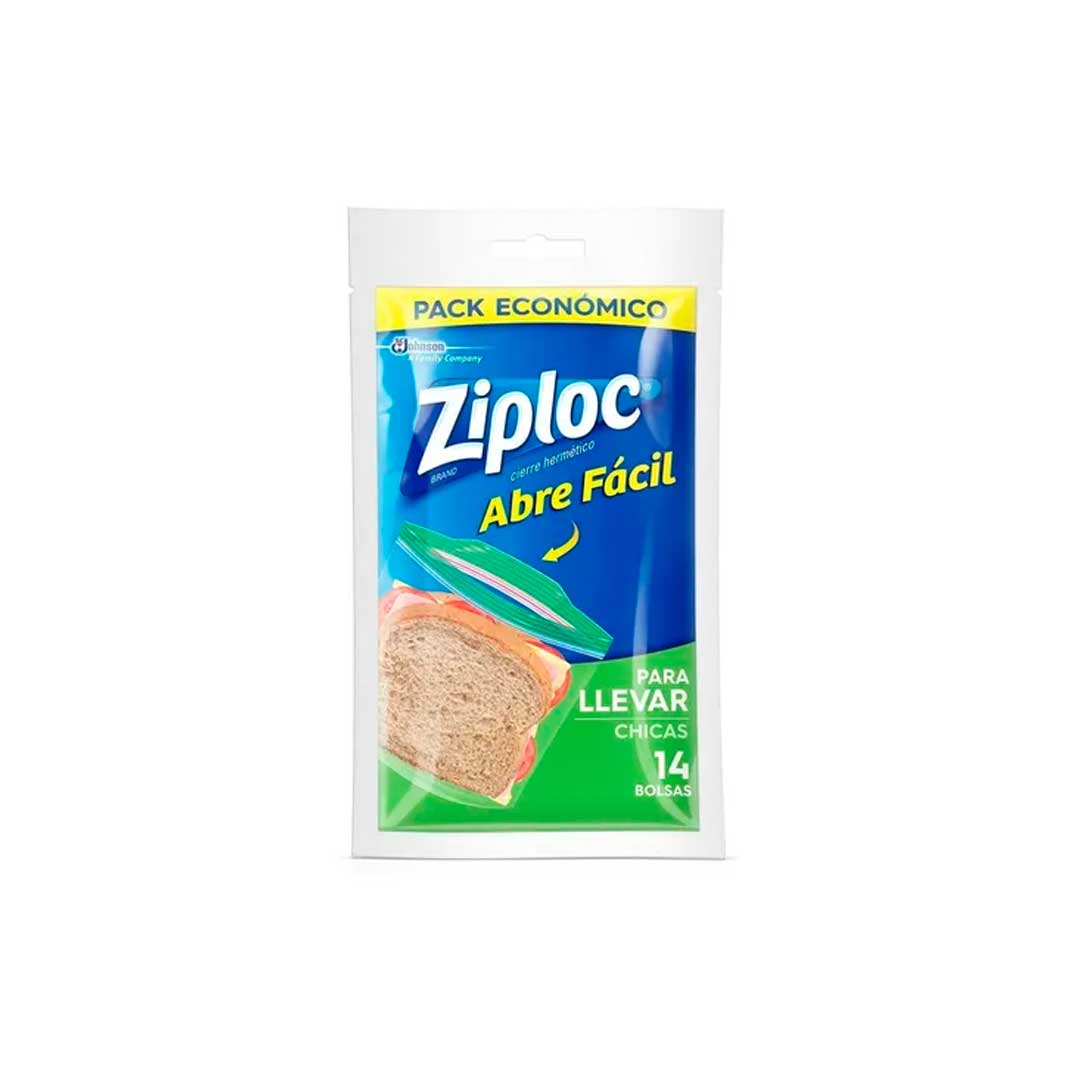BOLSAS HERMÉTICAS ZIPLOC PARA CONSERVA CHICA 14U