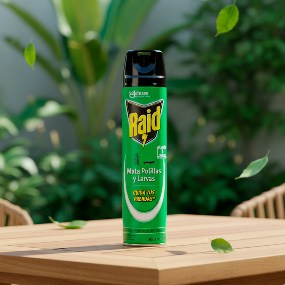 INSECTICIDA RAID PARA POLILLAS 390CC