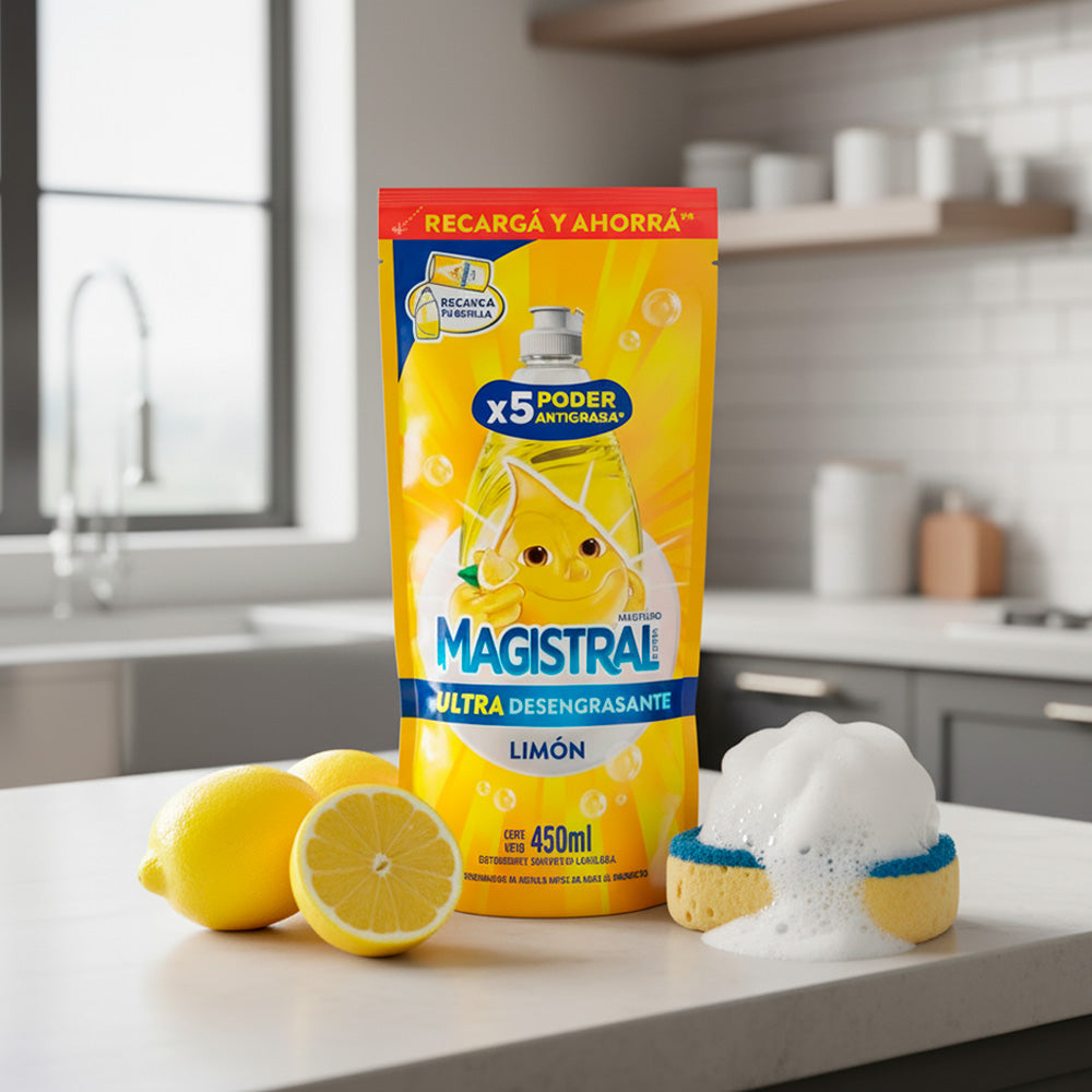 DETERGENTE MAGISTRAL LIMON DOY PACK 450ML 45007