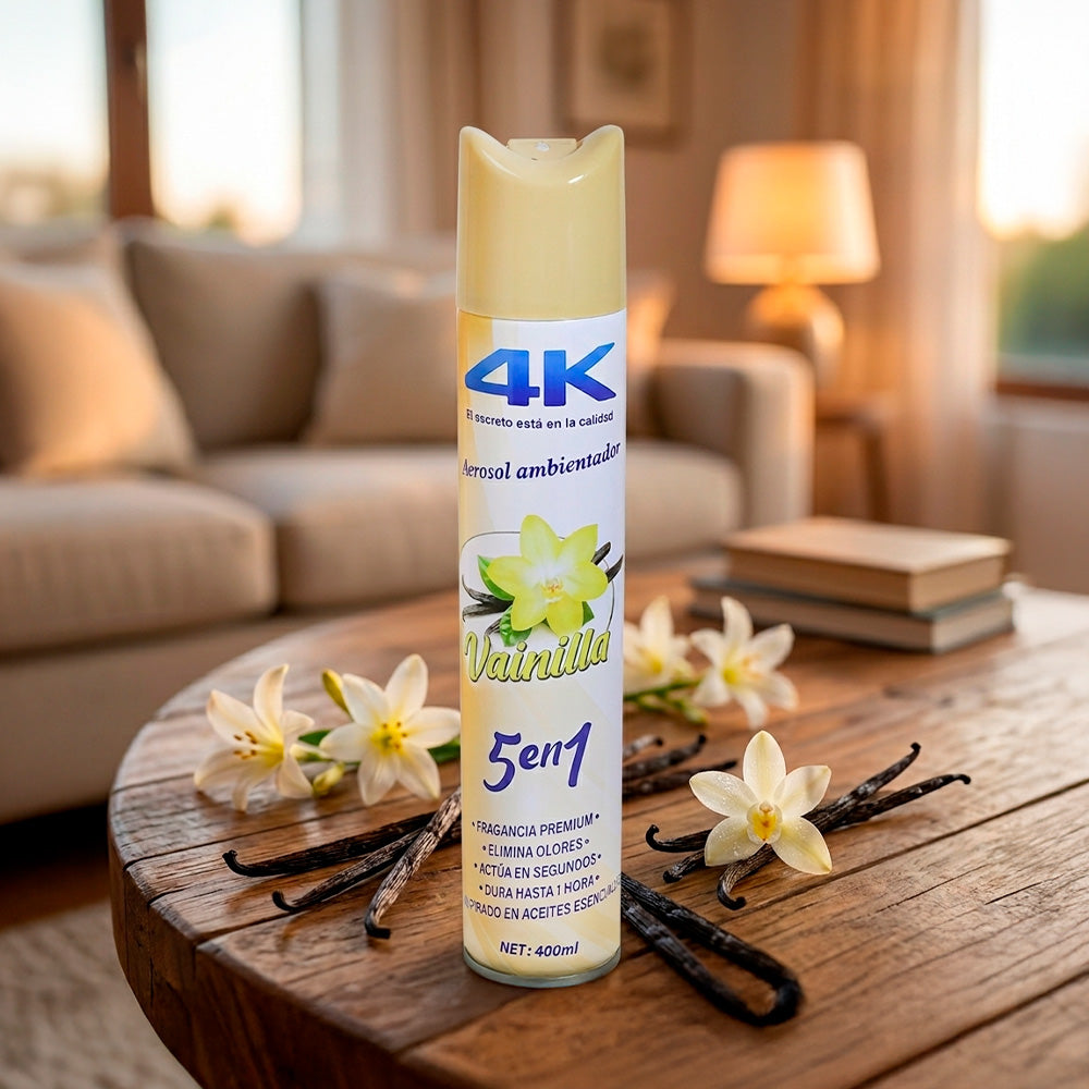 DESODORANTE 4K AEROSOL DE AMBIENTE VAINILLA 42000