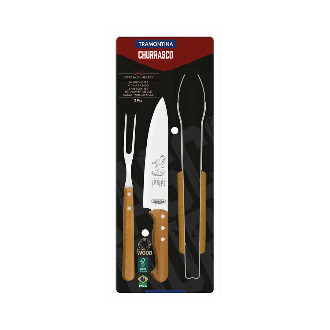 SET ASADO TRAMONTINA 3PIEZAS 22399/075 – 22399/097