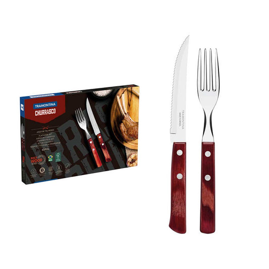 JUEGO TRAMONTINA CHURRASCO 12P 21199/703