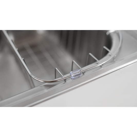 Cesto alambrado en acero inoxidable para fregadero de empotrar e incrustar Morgana 60 FX