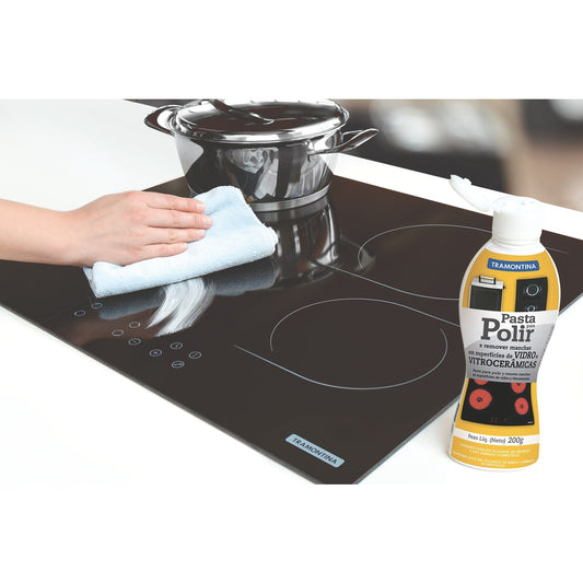 Pasta de limpieza para superficies de vidrio o vitrocerámicas Tramontina 200 g.