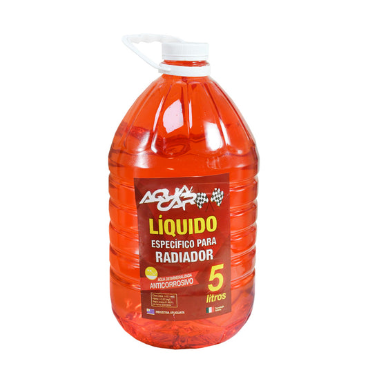 LIQUIDO PARA RADIADOR COLOR ROJO 5 LITROS AQUACAR