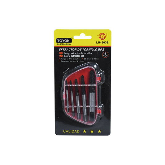 EXTRACTOR DE TORNILLO 5PZ EN BLISTER LH-5039
