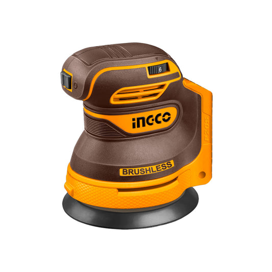 LIJADORA ROTO ORBITAL INGCO 20V C/LIJAS CROSLI2002