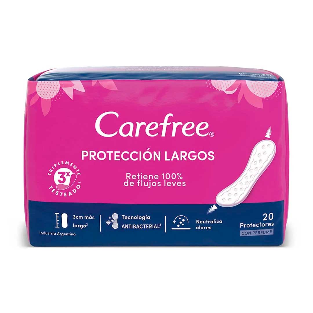 PROTECTOR DIARIO CAREFREE LARGOS 20UN. 572118