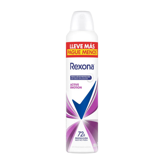 DESODORANTE REXONA ACTIVE EMOTION AEROSOL 250ML LL