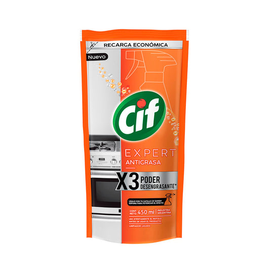 LIMPIADOR CIF ANTIGRASA EXPERT DOY PACK 450ML
