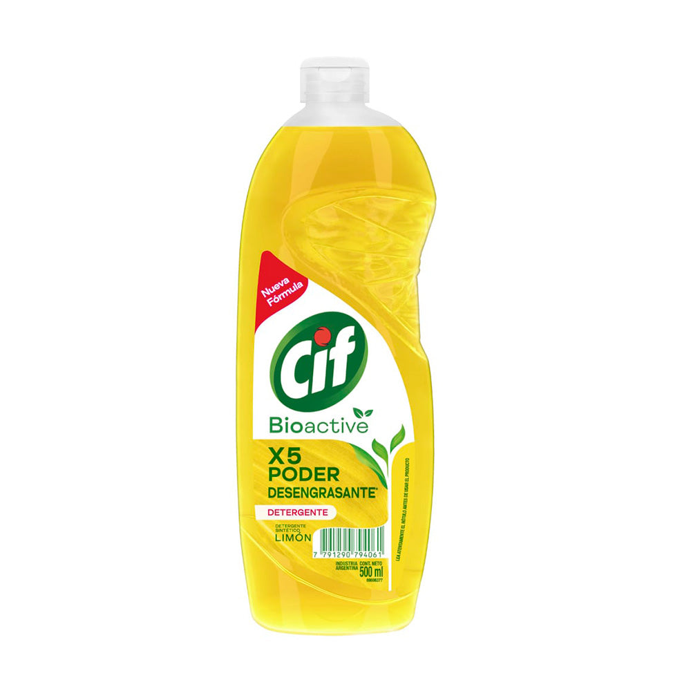 DETERGENTE CIF BIOACTIVE LIMÓN 500ML 69686491