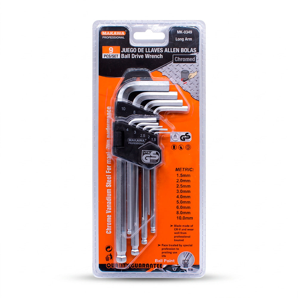 LLAVE ALLEN 9PZ TIPO BOLA MAKAWA MK-0349