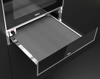Calientaplatos con termostato regulable y apertura push-pull