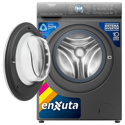 Lavasecarropas 12 kg Inverter – Carga frontal – LSENX161280S – Enxuta