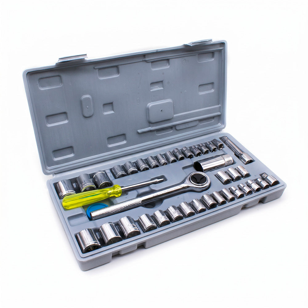 JUEGO DE DADO 1/4” -3/8″ 40PZ 4-17MM AIWA LH-130