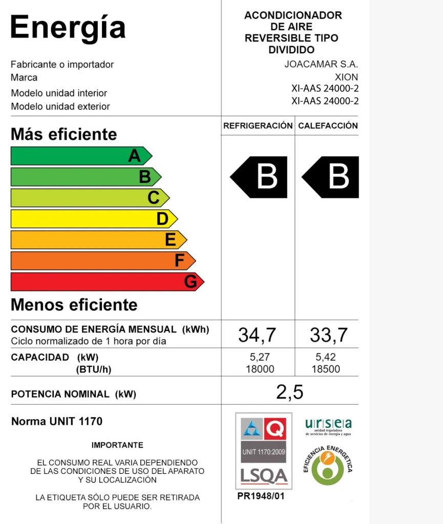 aire acondicionado split 24000 btu
