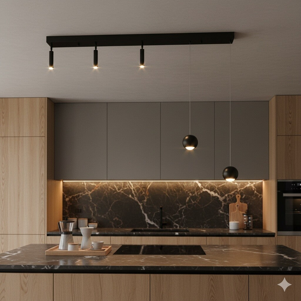 Aplique Colgante led con 3 spot direccionables 25W