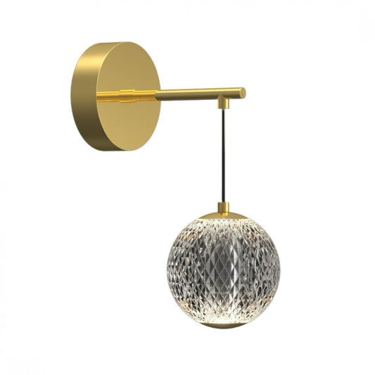 Aplique Led bocha dorada luz flotante 5W