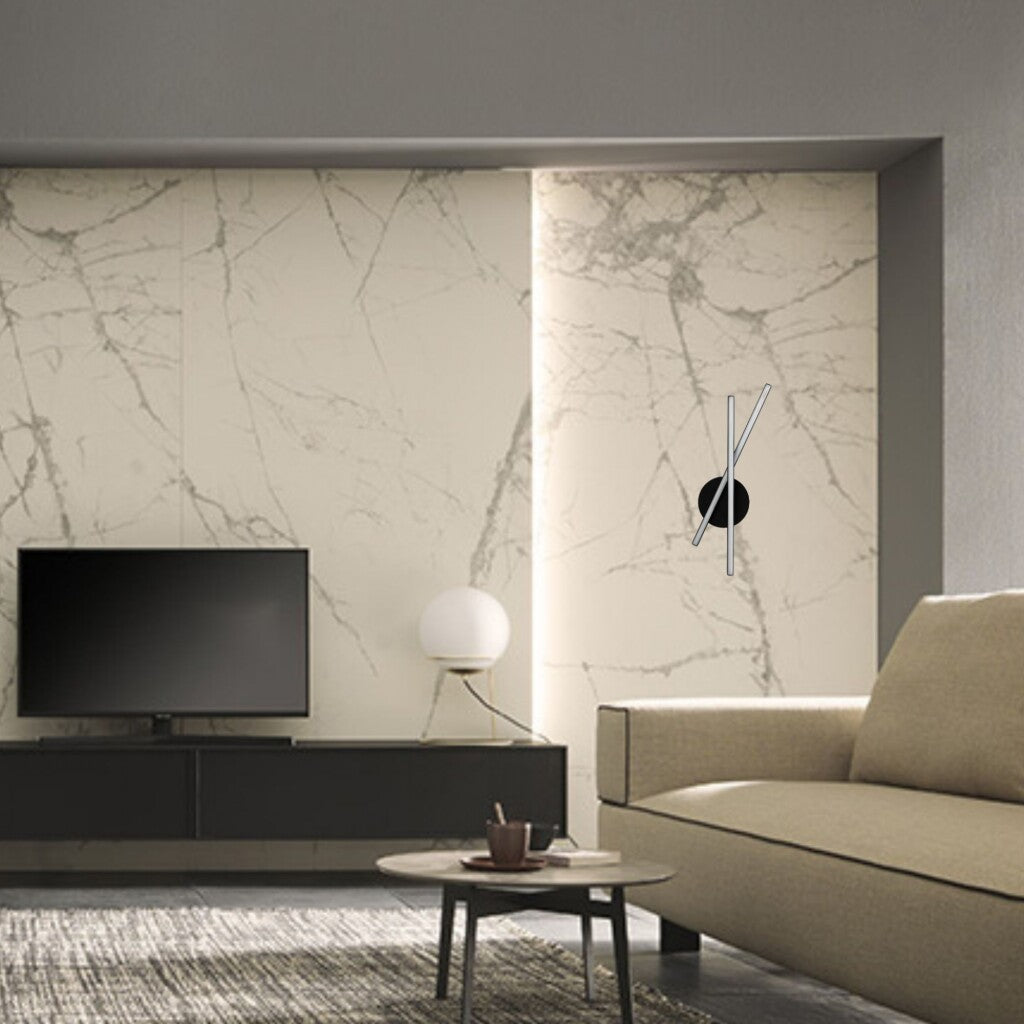 Aplique Led Diseño Doble Varal cruzado 12W Luz cálida