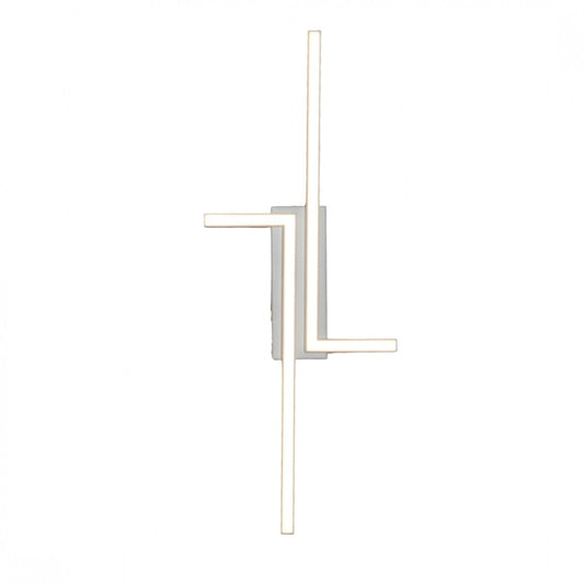 Aplique Led minimalista Diseño doble L 20W Cálido