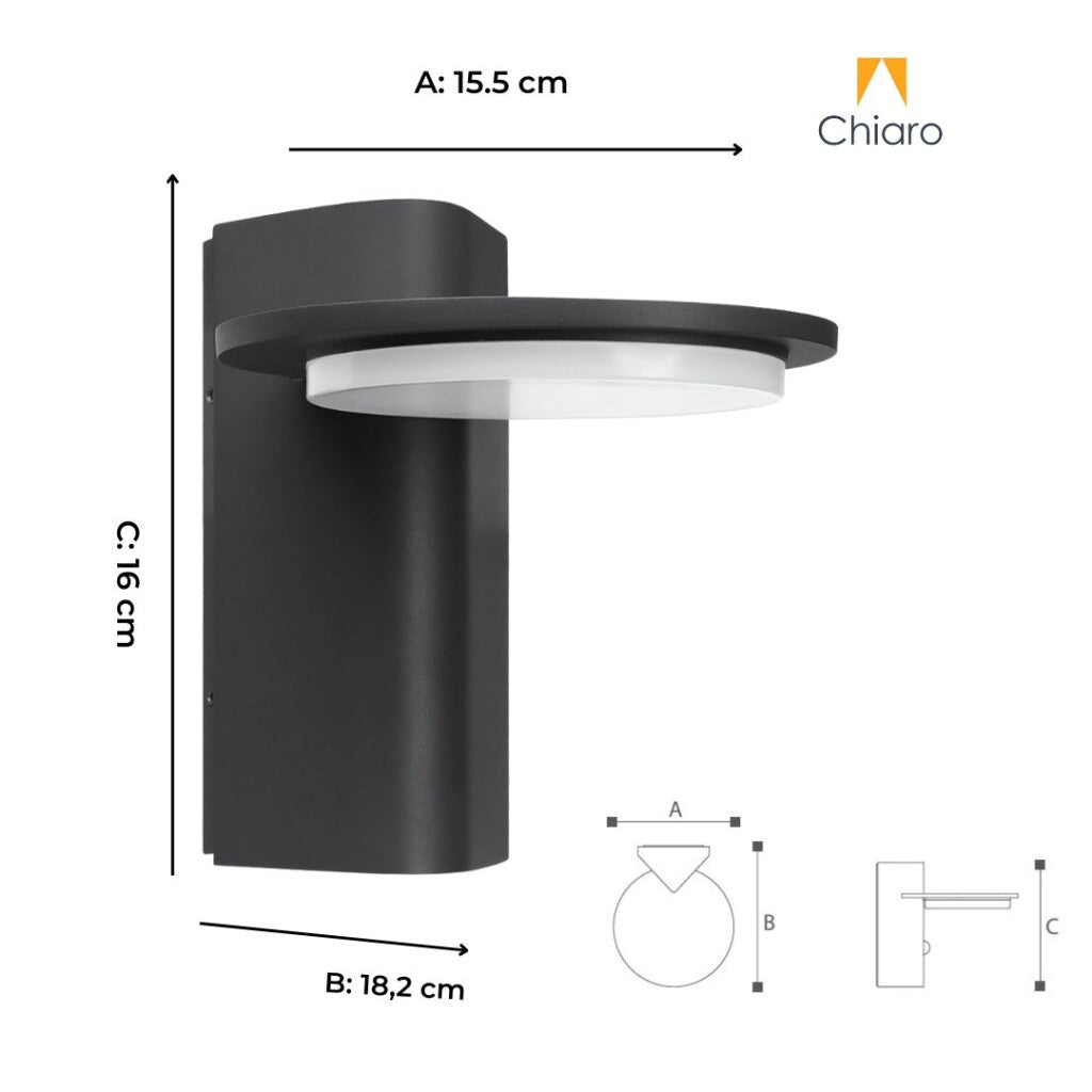 Aplique led pared iluminación de área 13W 2700K IP65