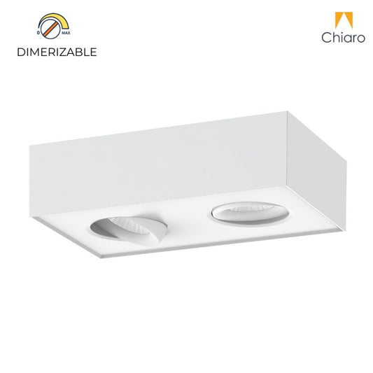 Aplique spot led rectangular chato 16w móvil Dimerizable 2700K