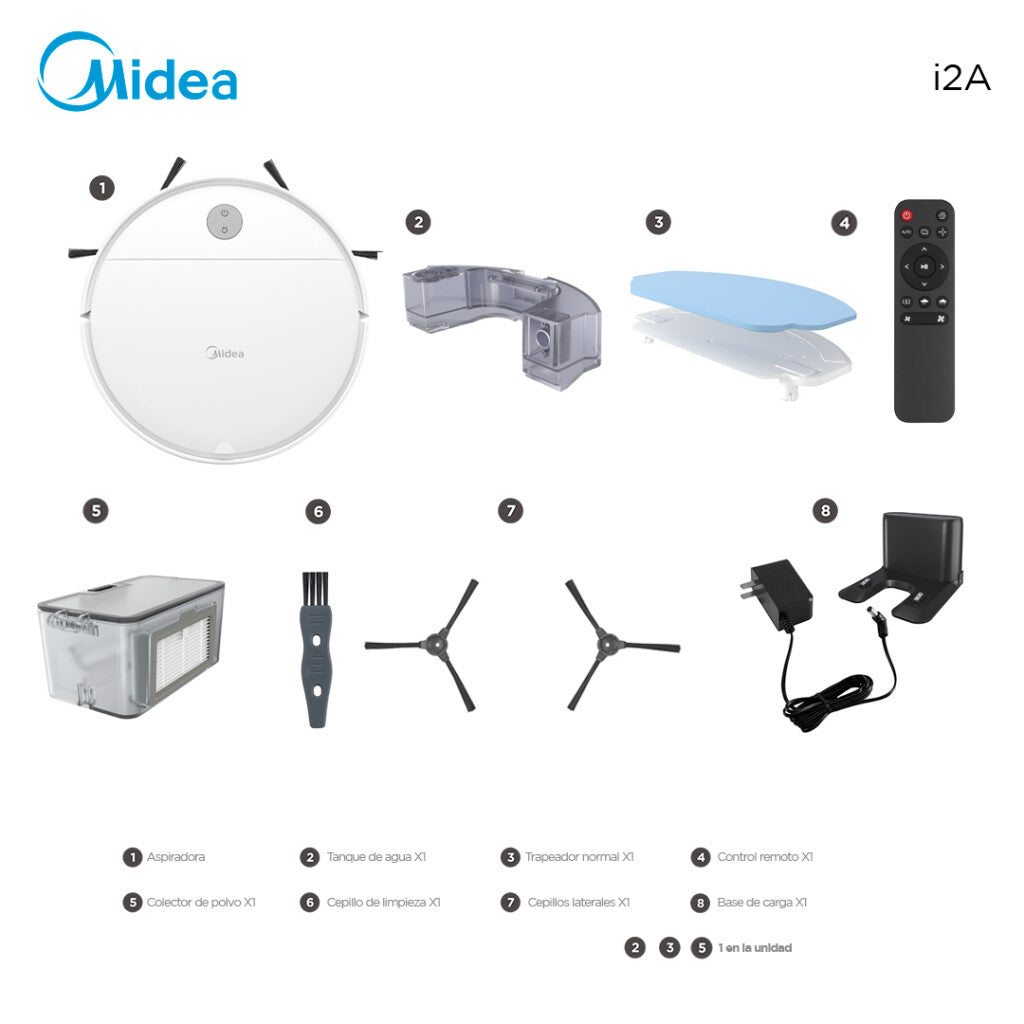 Aspiradora y trapeadora robot Midea i2A