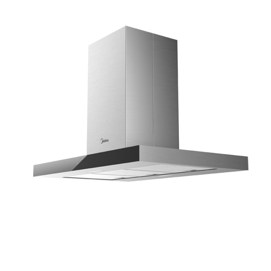 Campana de isla extractora purificadora 90cm Midea MH90M83ET24MB