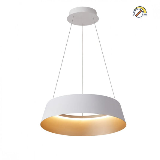 Campana led de Suspender DIMERIZABLE interior champagne 50W