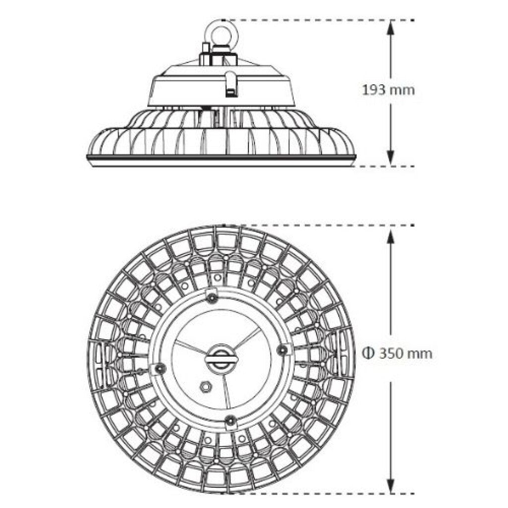Campana led modelo moon 200W 5700K 110º
