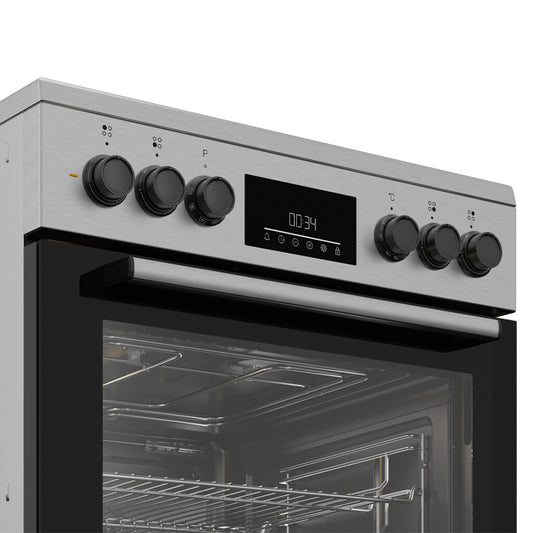 Cocina vitrocerámica 65L con grill 60cm Beko FBM67320XS