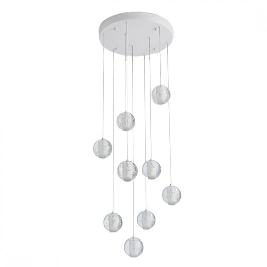 Colgante led 9 esferas efecto flotante 9*5W