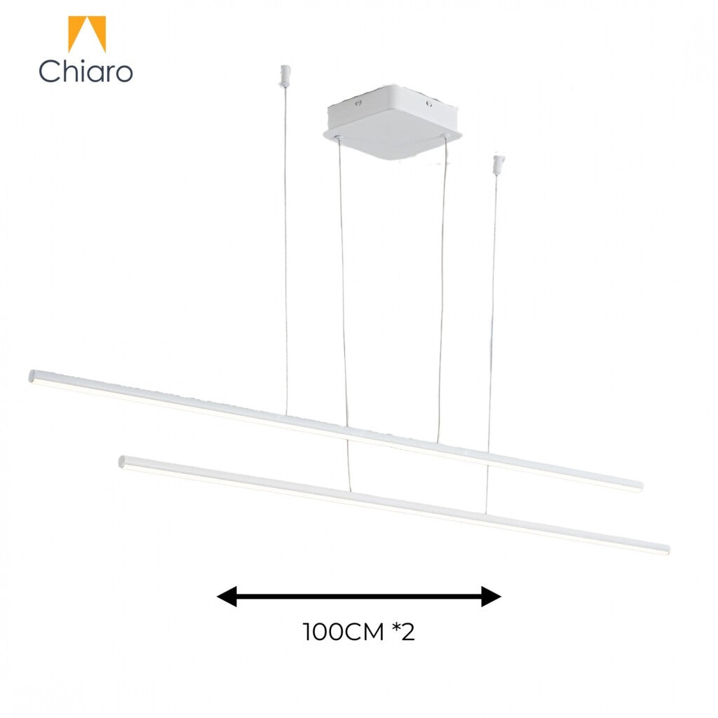 Colgante led lineal doble color blanco 36w Dimerizable