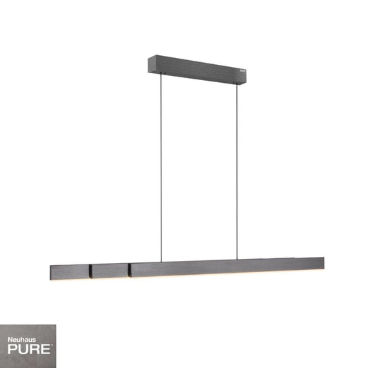 Colgante led lineal motorizado con varias funciones, gris plata