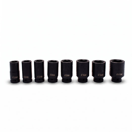 JUEGO DE DADO IMPACTO 3/4″ 8PZ CRV 22-41MM LH-2652