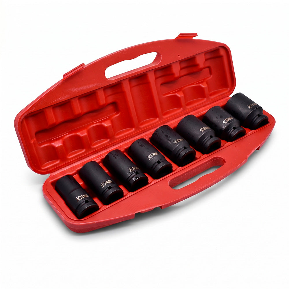 JUEGO DE DADO IMPACTO 3/4″ 8PZ CRV 22-41MM LH-2652