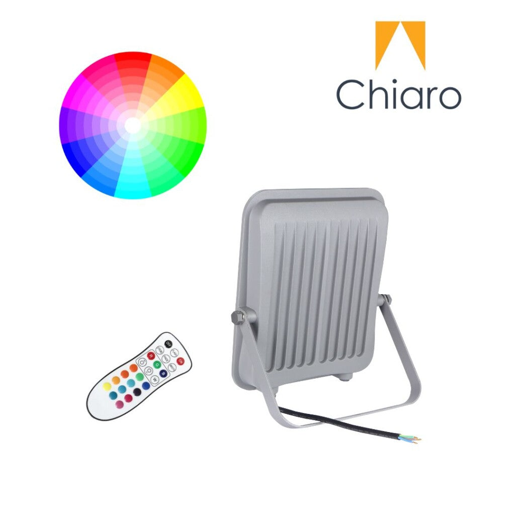 Foco Led Slim 50W RGB Multicolor a control remoto