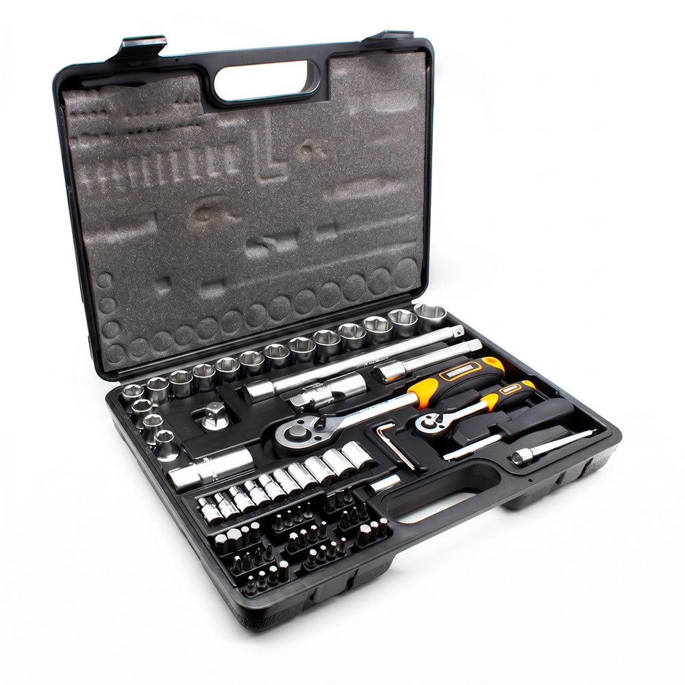 JUEGO DE DADO Y PUNTA 1/2”-1/4” 72PZ MAKAWA TW-72P