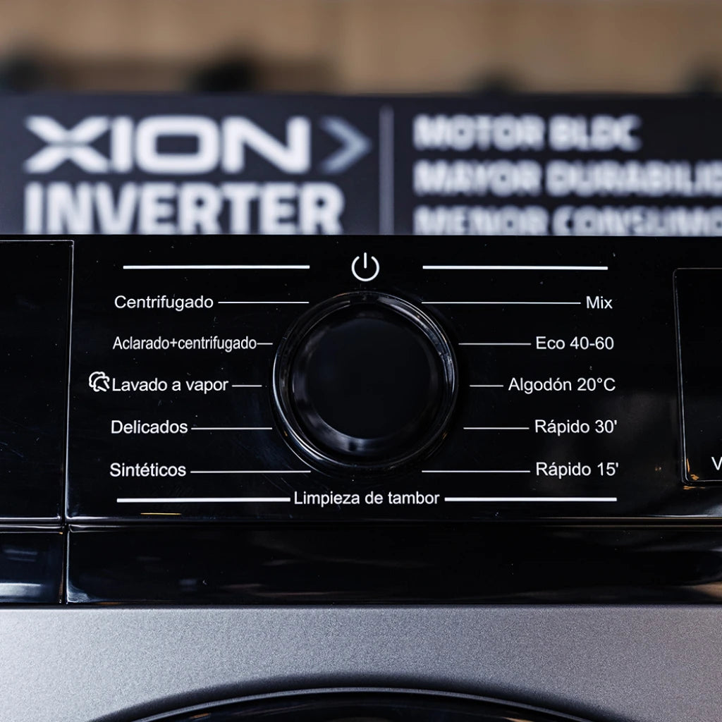 lavarropas inverter carga frontal - 10 kgs - xion